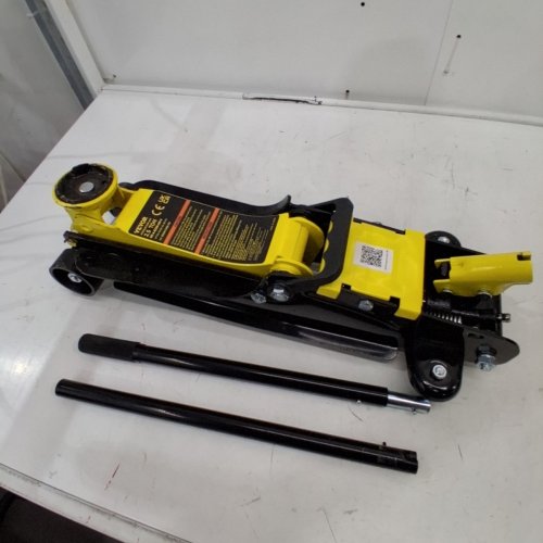 HEAVY DUTY LOW PROFILE HEAVY-DUTY STEEL FLOOR JACK WITH SINGLE PISTON HYDRAULIC PUMP - 2.5 TON CAP - YELLOW (MODEL: WD-A-02250-A00-0) image 2