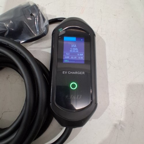 J&D PORTABLE EV CHARGER - US TYPE 1 CHARGING PLUG - 200-240 V - 16A - BLACK image 2
