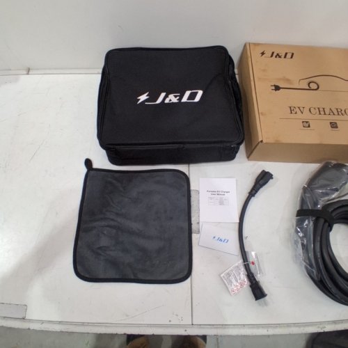 J&D PORTABLE EV CHARGER - US TYPE 1 CHARGING PLUG - 200-240 V - 16A - BLACK image 5