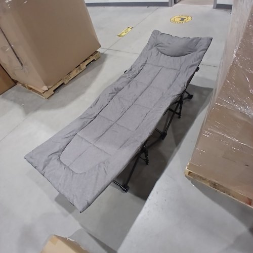 OVERMONT FOLDABLE CAMPING COT - GREY image 2