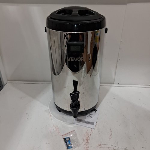 VEVOR STAINLESS STEEL THERMO INSULATED BEVERAGE DISPENSER WITH SPIGOT - 9.2L CAP - SILVER/BLACK (MODEL: WNS-D3) image 2