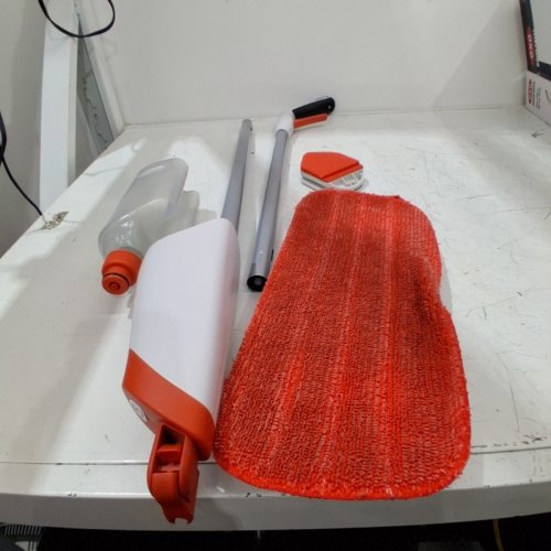 OXO GOOD GRIPS SPRAY MOP WITH SLIDE OUT SCRUBBER - ORANGE image 2