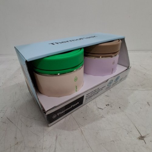 2PK THERMOFLASK INSULATED FOOD JARS - 20OZ - GREEN/BROWN (MODEL: 1759351) image 2