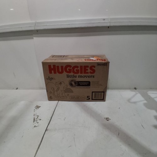 132PK HUGGIES LITTLE MOVERS DIAPERS - SIZE 5 image 2