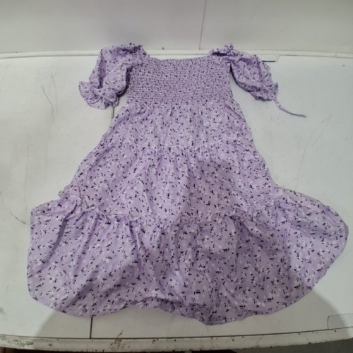 GIRLS FLOWY FLORAL DRESS - 8T-9T - PURPLE (STYLE: 31IU27KR3HGK) image 2