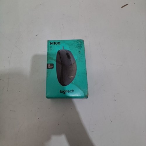 LOGITECH M100 FULL SIZE WIRED CORDED MOUSE - BLACK (MODEL: 910-001601) image 2
