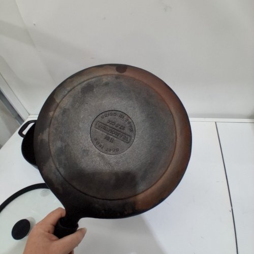 3PC TRAMONTINA PRE-SEASONED CAST IRON SET - 7QT (11") - BLACK (MODEL : 1901865) image 4