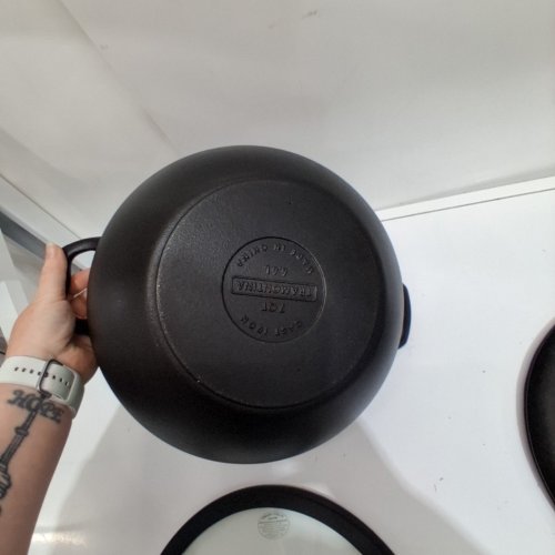 3PC TRAMONTINA PRE-SEASONED CAST IRON SET - 7QT (11") - BLACK (MODEL : 1901865) image 6