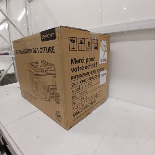 EUHOMY PORTABLE ELECTRIC REFRIGERATOR - 35L CAPACITY - BLACK (MODEL: CFB-35) image 11