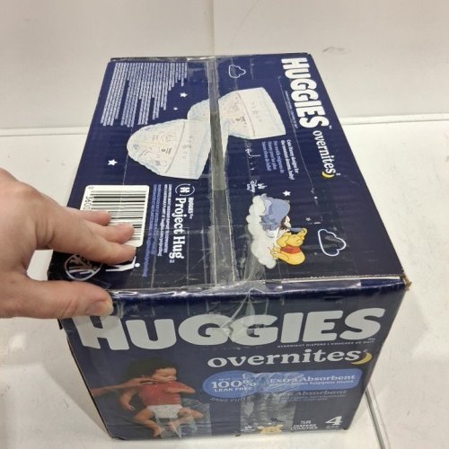 58PK HUGGIES OVERNITES DISPOSABLE DIAPERS - SIZE 4 (22-37LBS) - WINNIE THE POOH image 3
