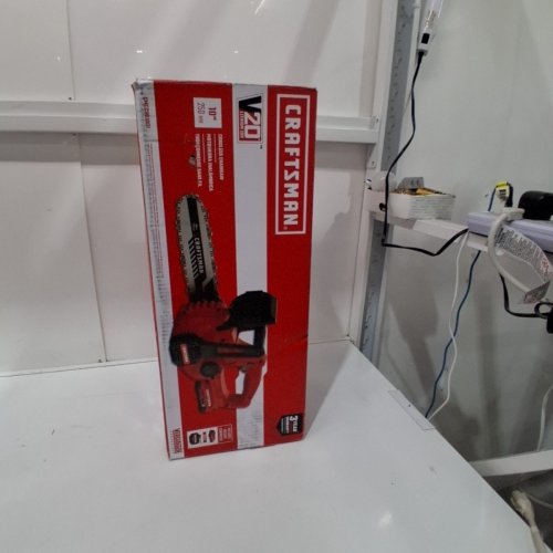 CRAFTSMAN V20* CORDLESS 10" CHAINSAW WITH RECHARGEABLE BATTERY AND CHARGER - RED/BLACK (MODEL: CMCCS610) image 5