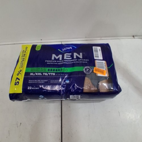 22PK MENS TENA MAXIMUM PLUS PROTECTIVE UNDERWEAR - XL/XXL image 2