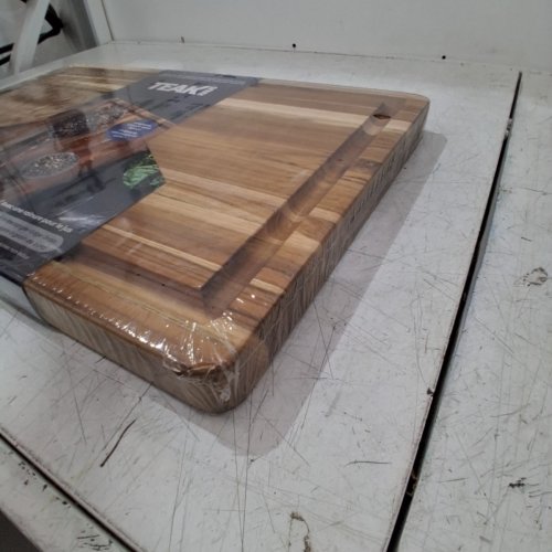 TEAKHAUS REVERSIBLE CUTTING BOARD WITH JUICE CANAL - 23" X 15" X 1.5" - TEAK WOOD (MODEL: 1823778) image 3