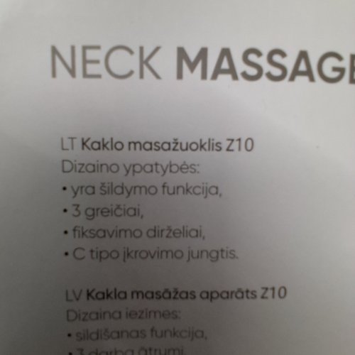 DEEP MASSAGE SHOULDER AND NECK MASSAGER - BEIGE AND BROWN (MODEL: Z10) image 3