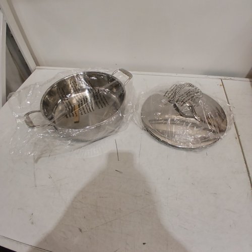 LAGOSTINA LEGACY 5-LAY CLAD STAINLESS STEEL HAMMERED EVERYDAY PAN - 5.5L image 2