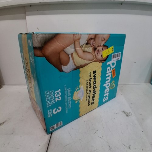 132PK PAMPERS SWADDLERS DIAPERS - SIZE 3 (1326LB) image 2