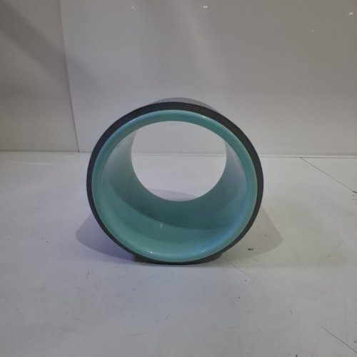 FOAM ROLLER - 5" WIDE - 6.5" DIAMETER - GREY/AQUA image 3