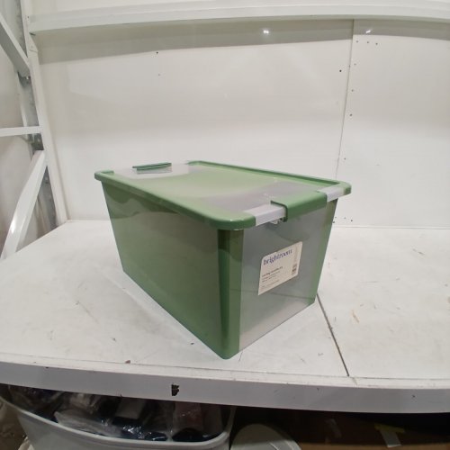 BRIGHTROOM LATCHING VERSATILITY STORAGE BOX - SMALL - 14 5/8" X 10 5/8" X 7 3/4" - GREEN image 2