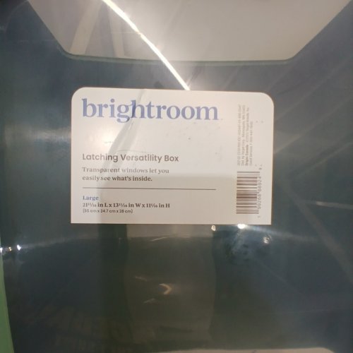 BRIGHTROOM LATCHING VERSATILITY STORAGE BOX - SMALL - 14 5/8" X 10 5/8" X 7 3/4" - GREEN image 3