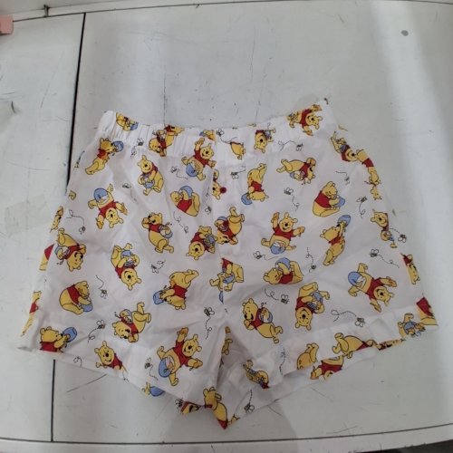 WOMENS WINNIE THE POOH PRINTED SLEEP SHORTS - LARGE - WHITE image 2