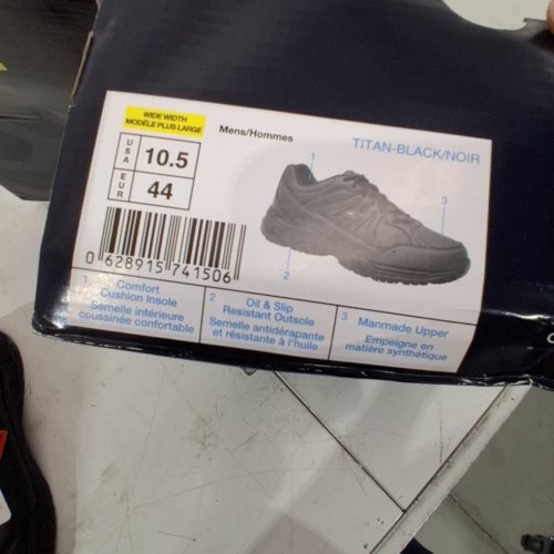 MEN'S DR. SCHOLL'S NON-SLIP TITAN SHOES - 10.5 WIDE - BLACK (STYLE: G5983M1) image 2