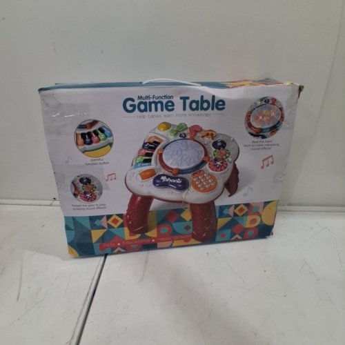 MULTI-FUNCTION BABY ACTIVITY TABLE - 11.8"X12.2" - PINK/ WHITE (MODEL: CY-7009B) image 4