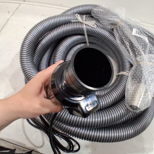 STANDARD ELECTRIC CENTRAL VACUUM HOSE- 30FT HOSE - GREY/BLACK - (MODEL: NHS8035SB4P-1/BOHA2435EZ) image 4