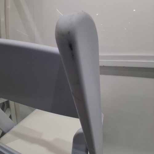 FOLDING CHAIR WITH PADDED SEATS - WHITE image 3
