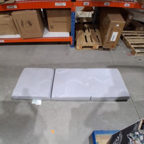 MLILY TRI-FOLD MEMORY FOAM MATTRESS TOPPER - TWIN XL - GREY - (MODEL: CA-TTF-TXL) image 3