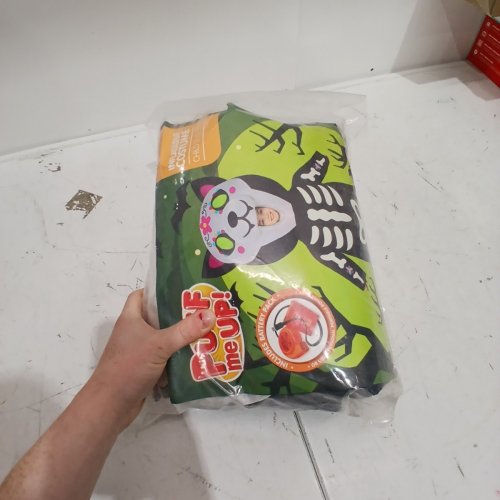 PUFF ME UP INFLATABLE FULL BODY SKELETON KITTY COSTUME - CHILD 7-10 YRS image 4