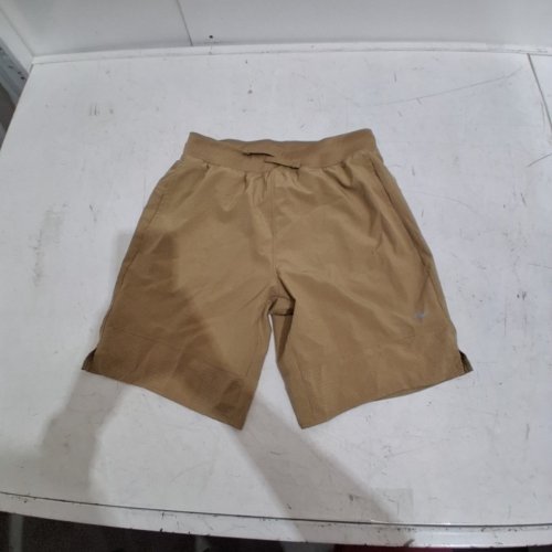 BOYS ATHLETIC WORKS STRETCH WOVEN SHORTS - LARGE (10-12) - KHAKI image 2