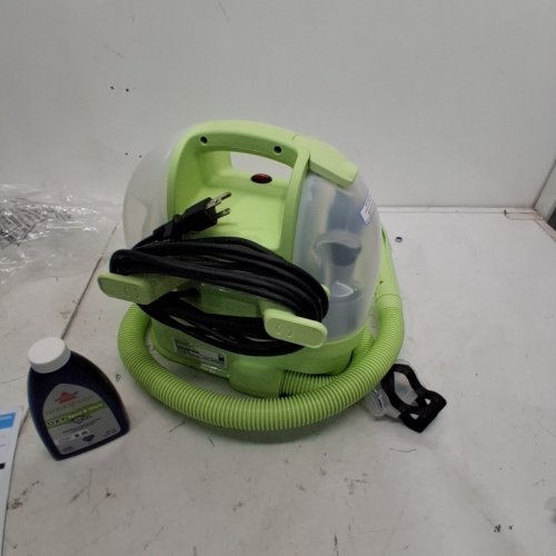 BISSELL LITTLE GREEN MINI CORDED PORTABLE CARPET AND UPHOLSTERY DEEP CLEANER WITH SELF-CLEANING TOUGH STAIN TOOL, HYDRORINSE TOOL (MODEL:4075B) image 4