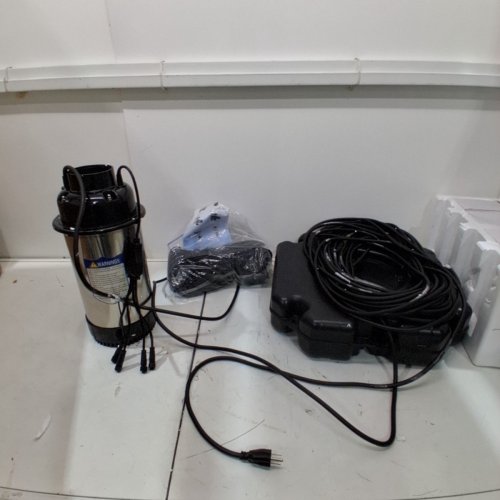 OKSTENCK FLOATING POND FOUNTAIN WITH 4 LED LIGHTS & 100FT CORD - 1HP - 110V - 750W - BLACK/GREY (MODEL: XK-CA-XC0129) image 2