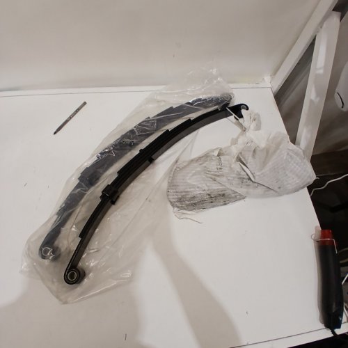 RV MURTS 4 LEAF TRAILER AXLE SPRINGS TANDEM SUSPENSION KIT - FOR 3500LB CAMPER AXLE WHEEL WITH U-BOLT - BLACK image 2