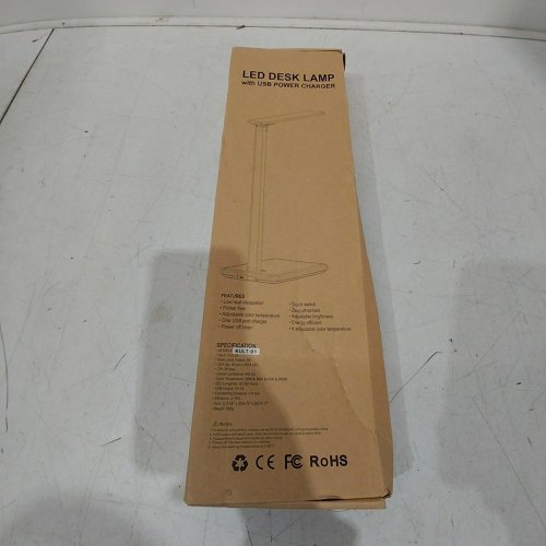 KINGWIN LED DESK LAMP WITH USB POWER CHARGER - BLACK (MODEL: KULT-01) image 2
