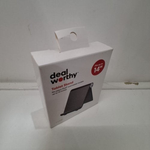 DEALWORTHY TABLET STAND - FITS TABLETS UP TO 14" - BLACK image 2