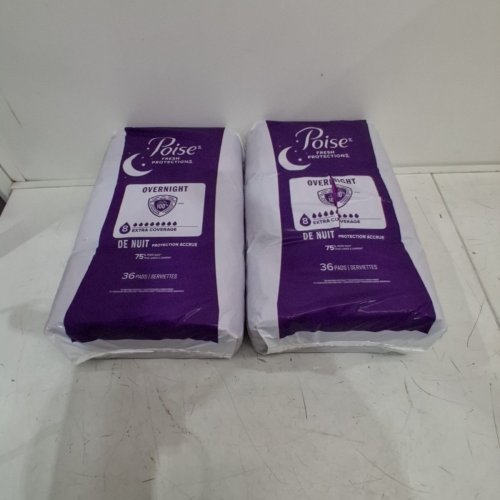 72PK POISE OVERNIGHT EXTRA COVERAGE INCONTINENCE PADS - ULTIMATE ABSORBENCY image 2