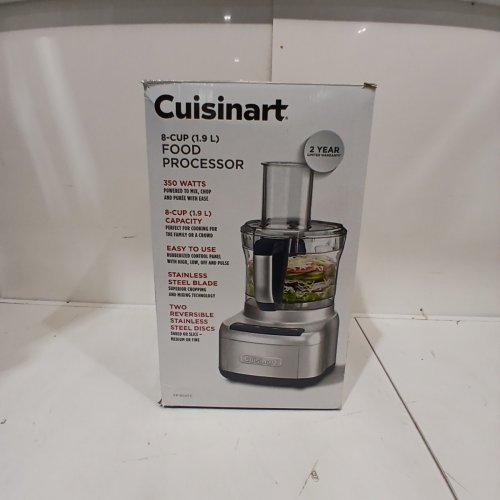 CUISINART ELEMENTAL SERIES ELECTRIC FOOD PROCESSOR WITH BLADES - 8-CUP - SILVER (MODEL: FP-8SVEC) image 4