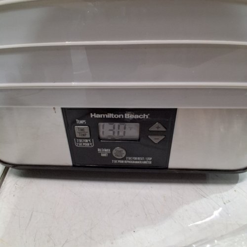 HAMILTON BEACH 5-TRAY STACKABLE ELECTRIC FOOD DEHYDRATOR - WHITE (MODEL: 32100C) image 2