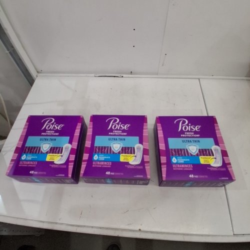 144PK POISE ULTRA THIN POSTPARTUM INCONTINENCE PADS - 4 DROP MODERATE ABSORBENCY - REGULAR LENGTH (MODEL: 53461) image 2