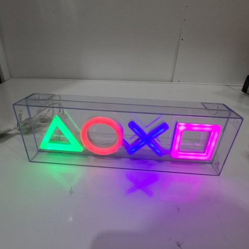 PALADONE SONY PLAYSTATION ICONS USB LED NEON LIGHT - 11.7" - MULTICOLOR image 2