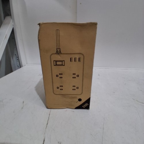 KEBEN WATERPROOF HEAVY DUTY SURGE PROTECTOR - (1)USB-A/(2)USB-C/(4) PLUG - BLACK - (MODEL: EX-104U-02) image 3
