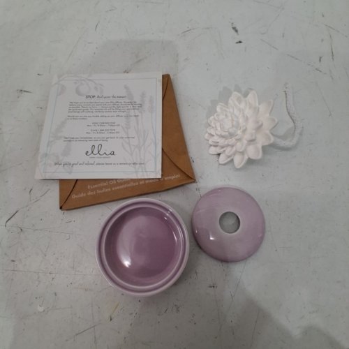 HOMEDICS ELLIA CALM WATERS PORCELAIN AROMA DIFFUSER - WHITE/PINK (MODEL:ARM-P140PK-EO9) image 2