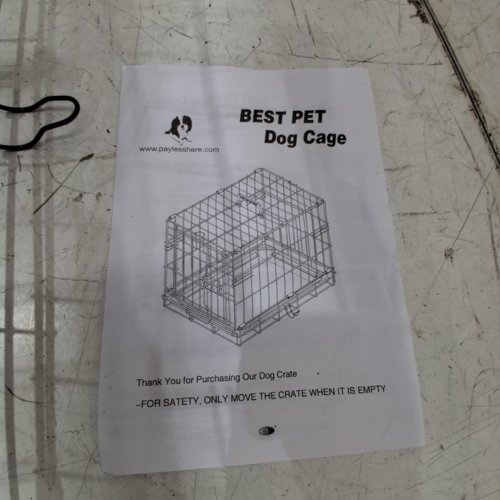 BESTPET FOLDABLE METAL DOG CRATE/KENNEL FOR SMALL BREEDS - 12"X18"X14" - BLACK image 3
