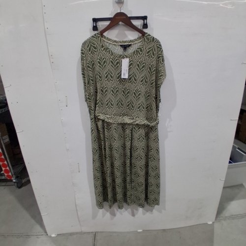 WOMEN'S LANE BRYANT JERSEY DRESS - 3X - GREEN (STYLE: DASKHA LB0149) image 2