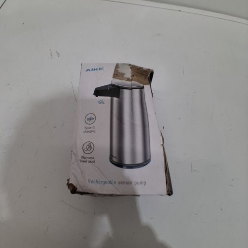 AIKE RECHARGEABLE HANDSFREE SOAP PUMP - 380 ML, DC 3.7 V - STAINLESS STEEL (MODEL: AK1335S) image 5