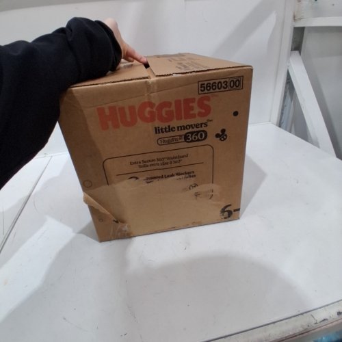 104PK HUGGIES LITTLE MOVERS HUGGFIT 360° WAISTBAND BABY DIAPERS - SIZE 6 (35+ LBS) image 2
