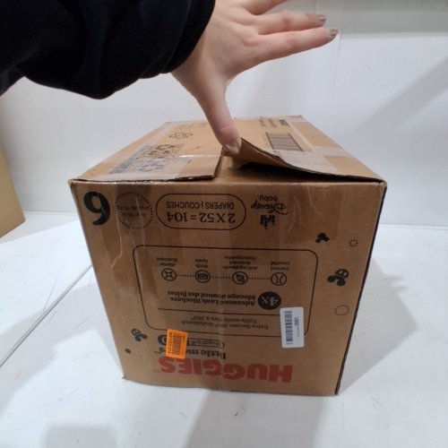 104PK HUGGIES LITTLE MOVERS HUGGFIT 360° WAISTBAND BABY DIAPERS - SIZE 6 (35+ LBS) image 3