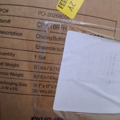 29PC CATERPAX DISPOSABLE ALUMINUM CHAFING DISH BUFFET SET - SILVER (MODEL: CP-6T3RFF) image 2