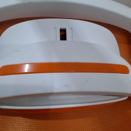 MIMOGLAD HIGH BACK ERGONOMIC DESK CHAIR WITH ADJUSTABLE LUMBAR SUPPORT AND HEADREST - UPTO 300LBS - ORANGE/WHITE (MODEL: OC-5188H) image 3